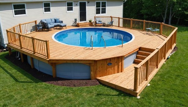 Aménager sa terrasse avec une piscine hors sol en bois